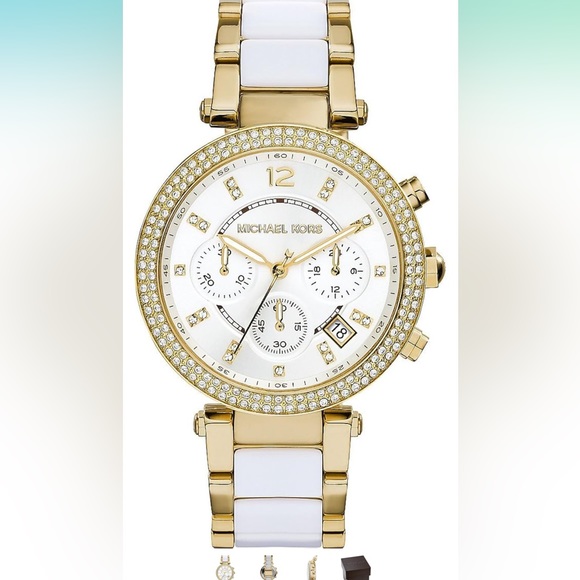 Michael Kors Women’s Parker White Watch MK6119 - Picture 1 of 14